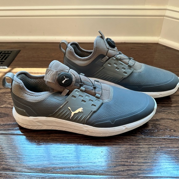 Puma Grey Size 12 Ignite Articulate Disc Golf Shoes - Picture 1 of 6